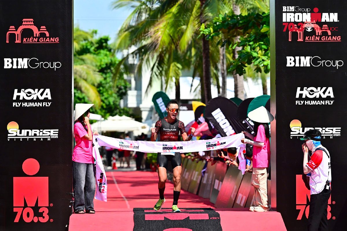 Andrey Sharipov phá vỡ kỷ lục của Bim Group Ironman 70.3 Phú Quốc 2024