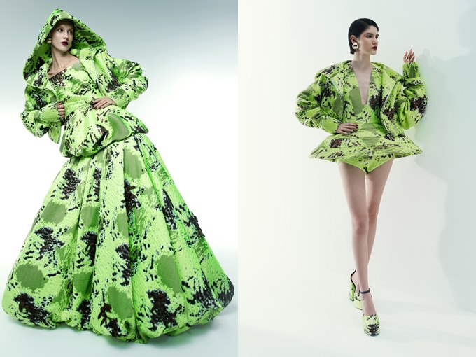 NTK Cong Tri đưa lụa Việt Nam lên thời trang Vouge